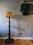 Lampa stojąca, lampa prl,  lampa do sypialni, stolik nocny