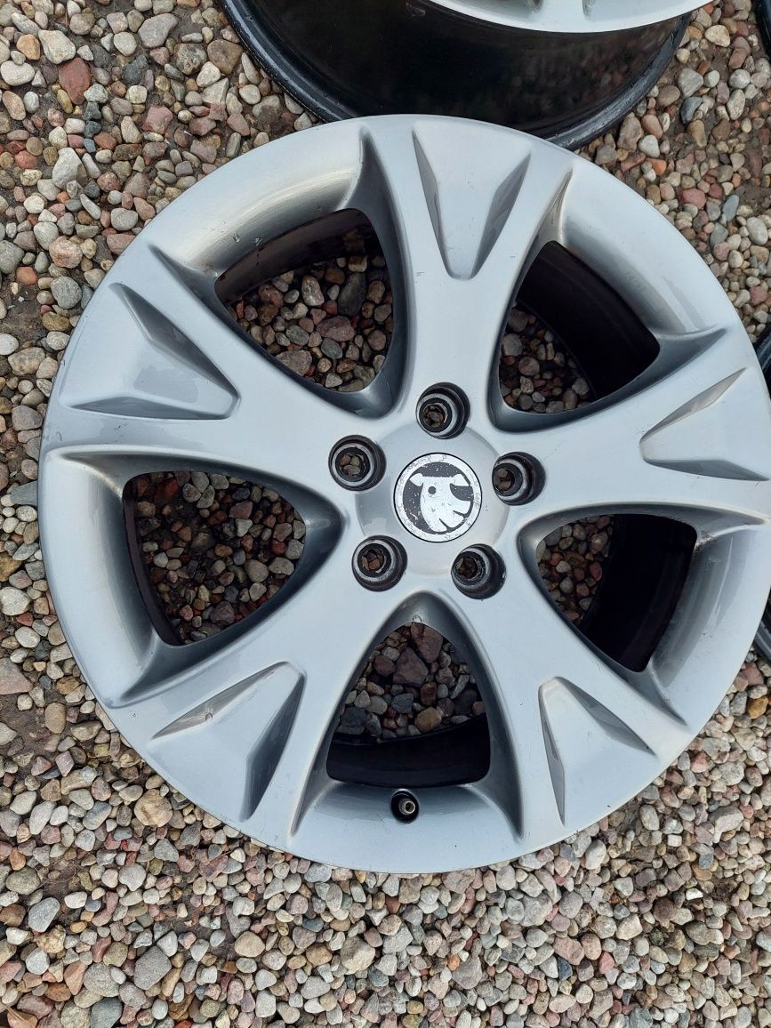 Alufelgi 17 skoda 5×112 oryginalne SUPER STAN
