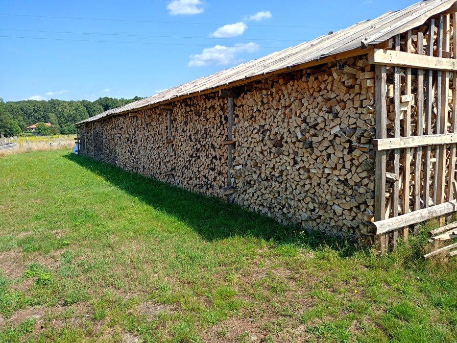 Suche drewno kominkowe, opałowe,  sezonowane, dąb, grab, buk, brzoza