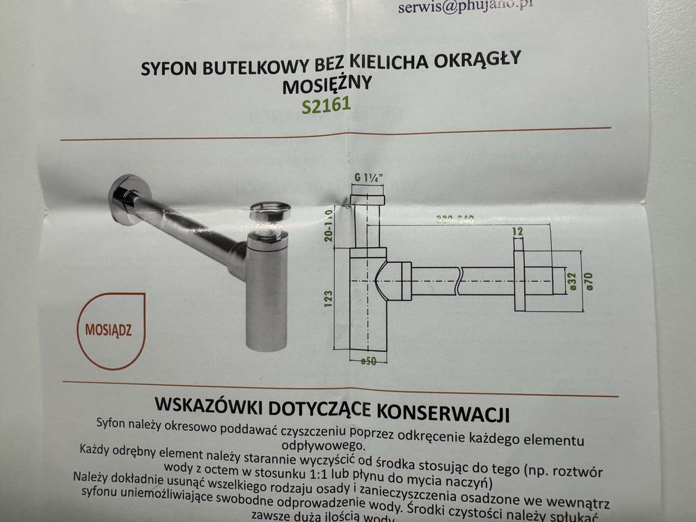 Syfon chrom + przylącze elastyczne + korek umywalkowy chrom