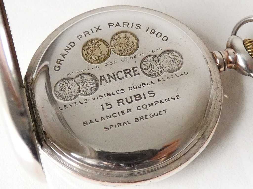 Zegarek kieszonkowy Zenith w srebrnej kopercie