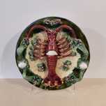 Prato Lagosta, prato relevado (Majolica) prato coleção - 31 cm