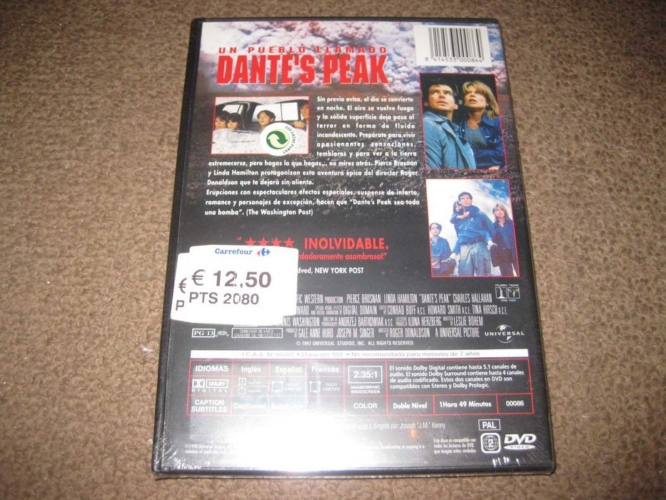 DVD "O Cume de Dante" com Pierce Brosnan/Selado!