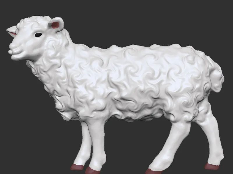 Figura Ovelha Simbolismo Felicidade