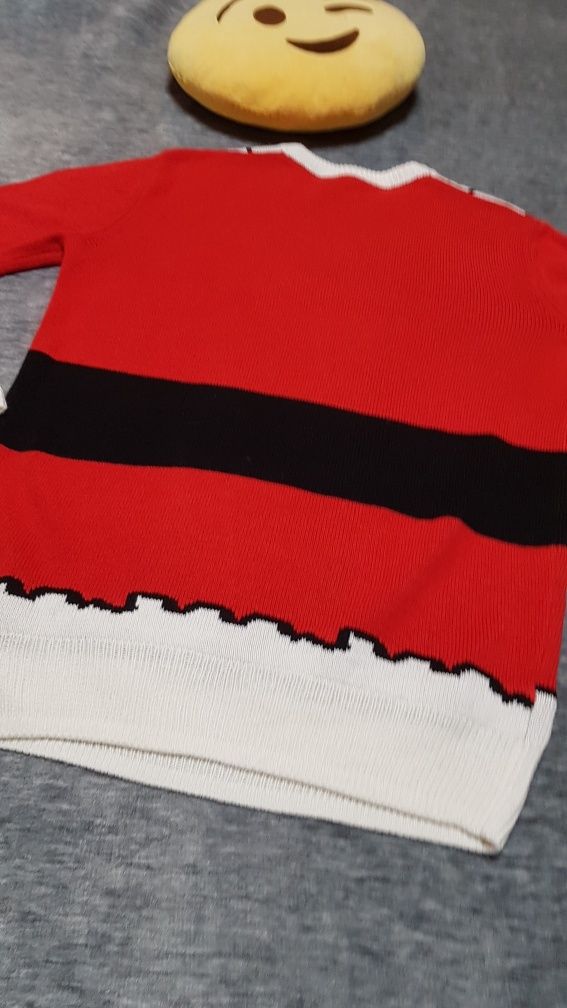 Sweter świąteczny Mikołaj 175/100 H&M