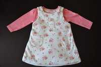 Komplet sukienka i body Mothercare 3-6m