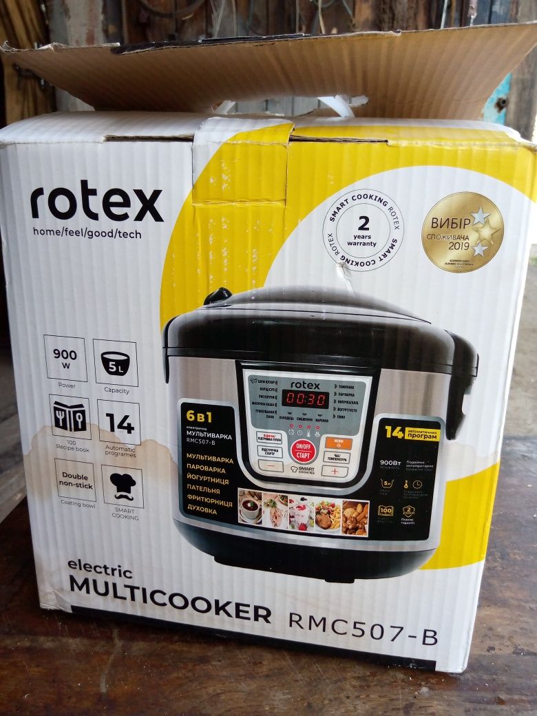 Электрическая мультиварка rotex 6 в 1