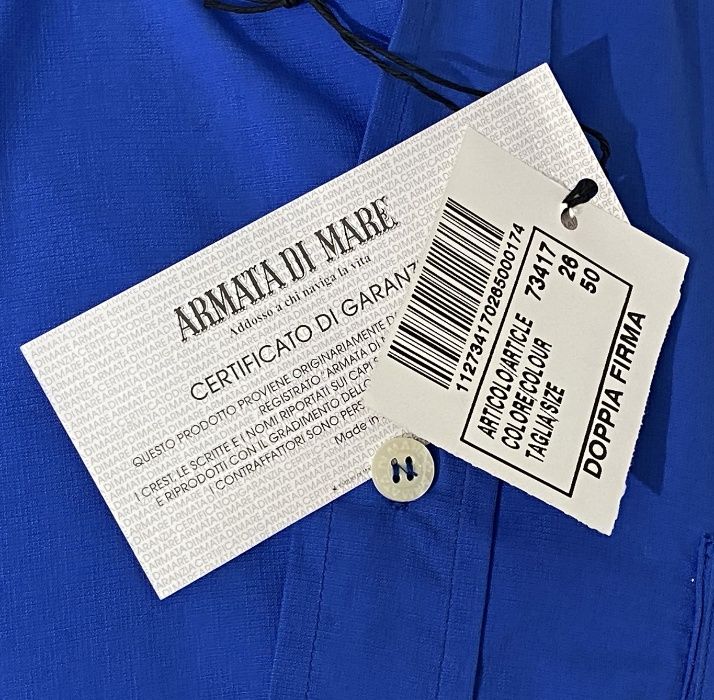 Camisa homem Armata di Mare tamanho 50 nova