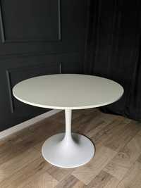 Biały stół okragly Ikea Docksta
