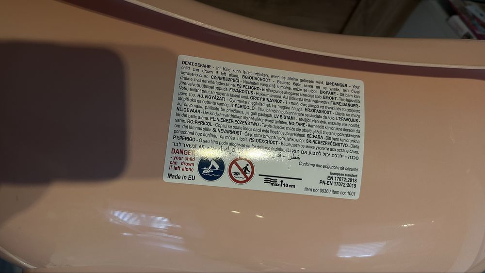 Wanienka niemowlęca Maltex ze stalażem