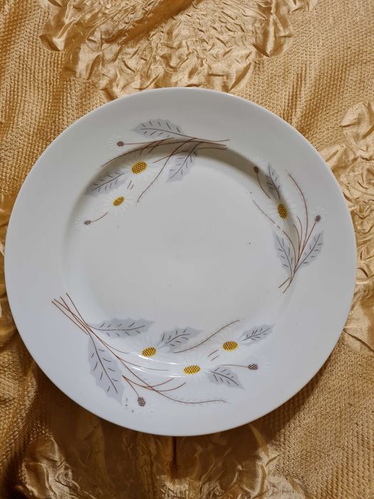 Talerz obiadowy płaski Włocławek PRL