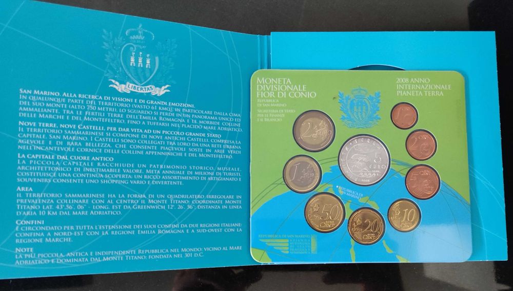 Set Oficial San Marino 2008 – Moedas Euro – Envio Grátis