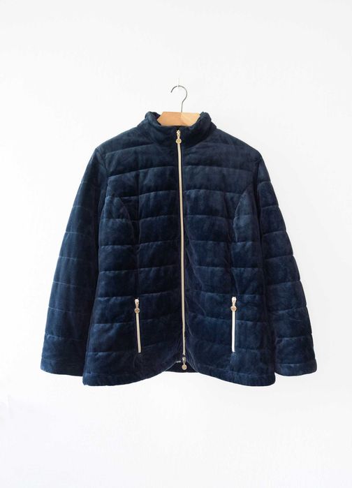 Pikowana kurtka MICHA | Aksamitny welur | XL / 42