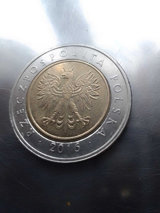 Moneta 5zł Okazja Destrukt menniczy Rzadkie, płytkie Tłoczenia Pilnie