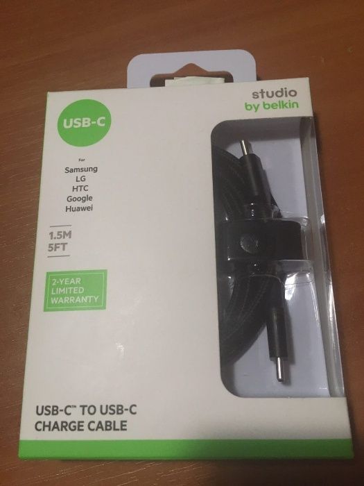 Продам кабель usb-c to usb-c studio by belkin