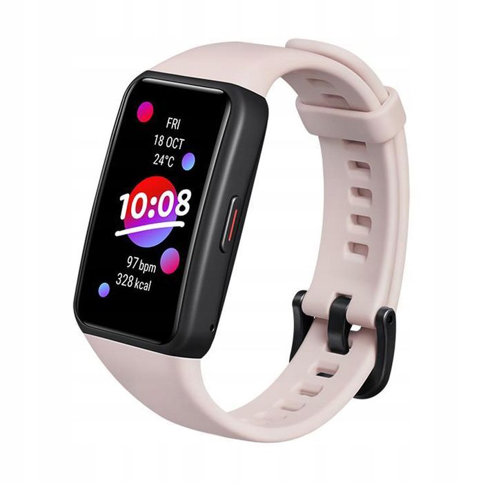 outlet smartband honor band 6 różowy 1,47" cali amoled monitorem tętna