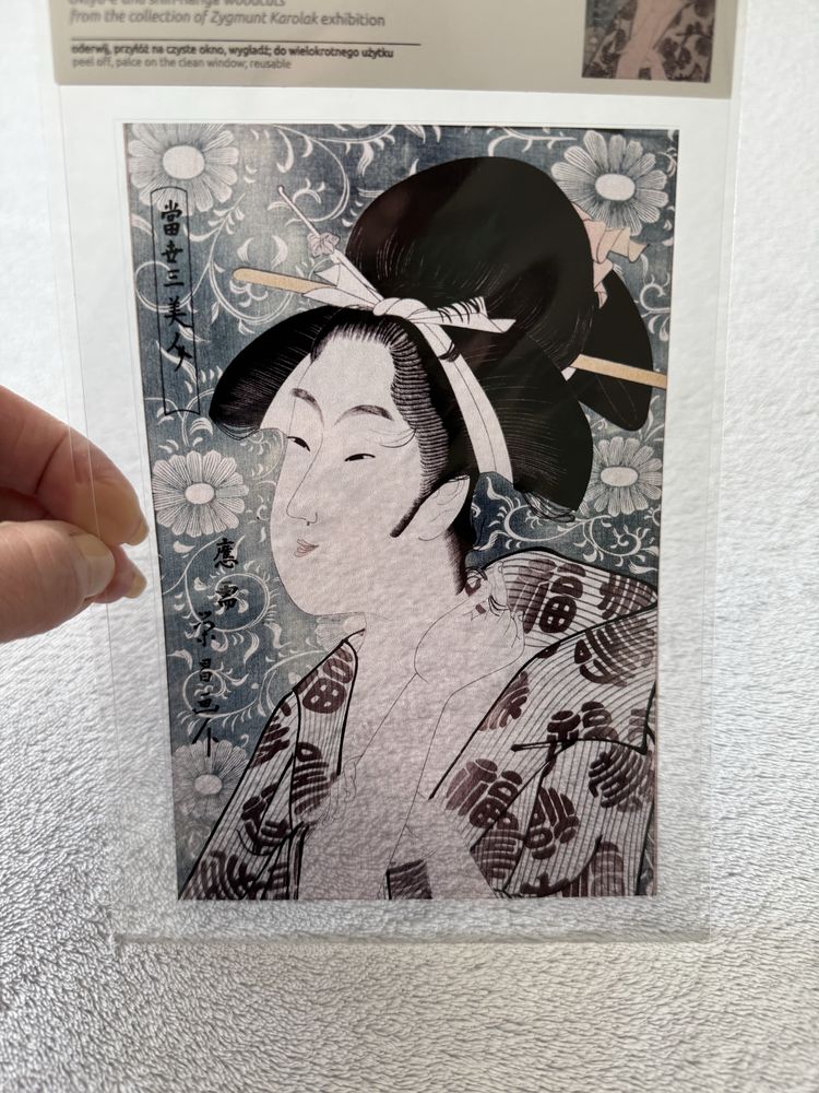Witraż magnetyczny japońska gejsza Japonia