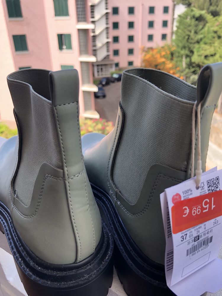 Botas verdes stradivarius