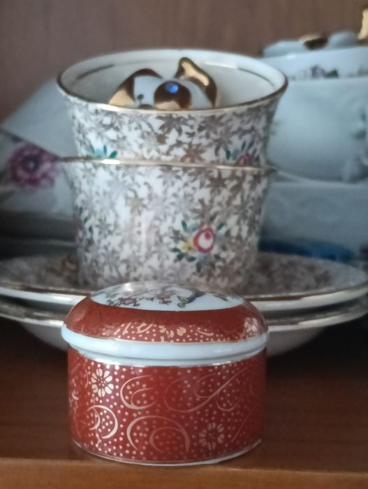 Bela miniatura Satsuma