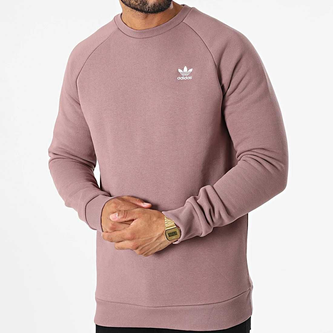 Bluza Męska ADIDAS ORIGINALS Essential Crew fiolet (HJ7991) r.L (50)