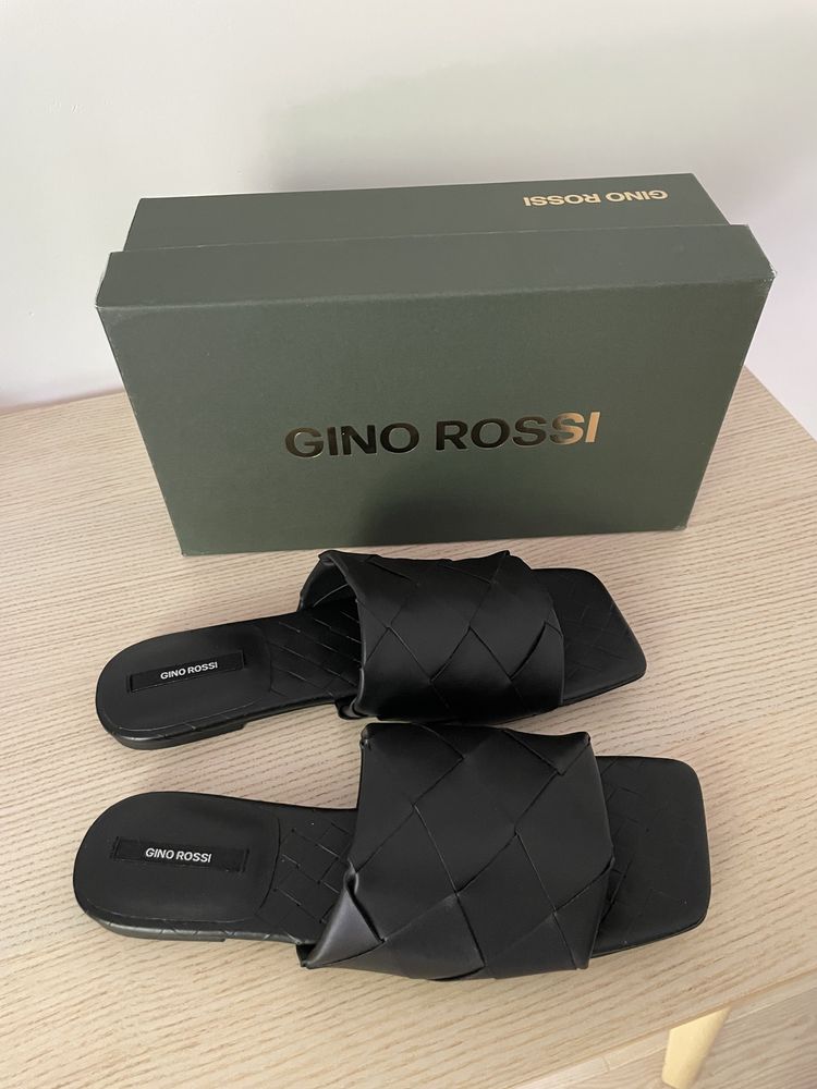 Gino Rossi klapki skórzane premium
