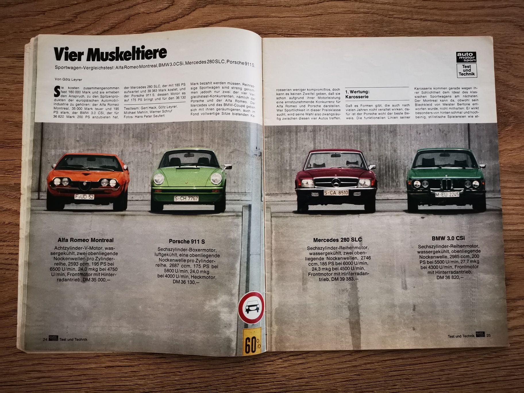Czasopismo Auto Motor und Sport z czerwca 1975 roku (j. niemiecki)