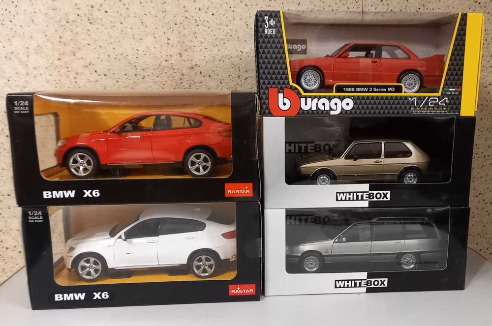 Модель в масштабе 1:24 - ГАЗ, ВАЗ, ЗАЗ, ИЖ, Москвич, УАЗ,  BMW