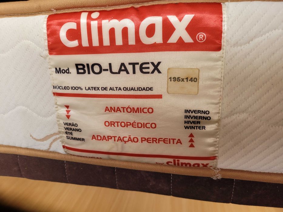 Sommier de casal com arrumação, cabeceira e colchão - Tudo