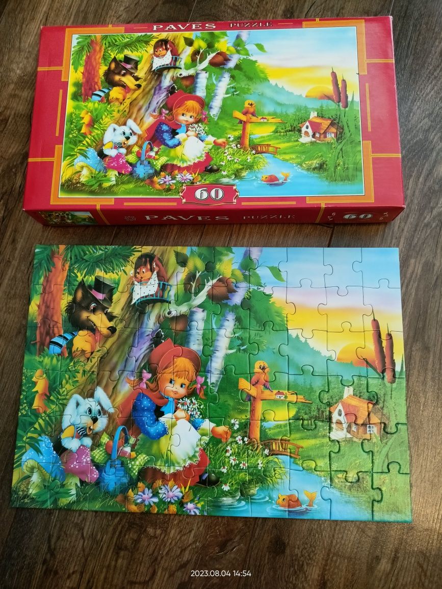 Puzzle Czerwony Kapturek 60 elementów Bajka