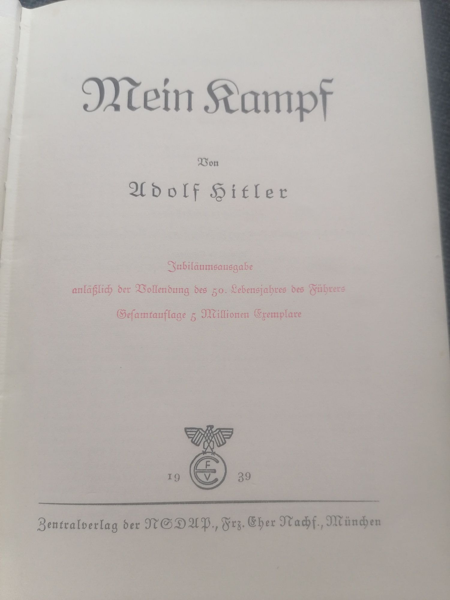 Mein Kampf książka