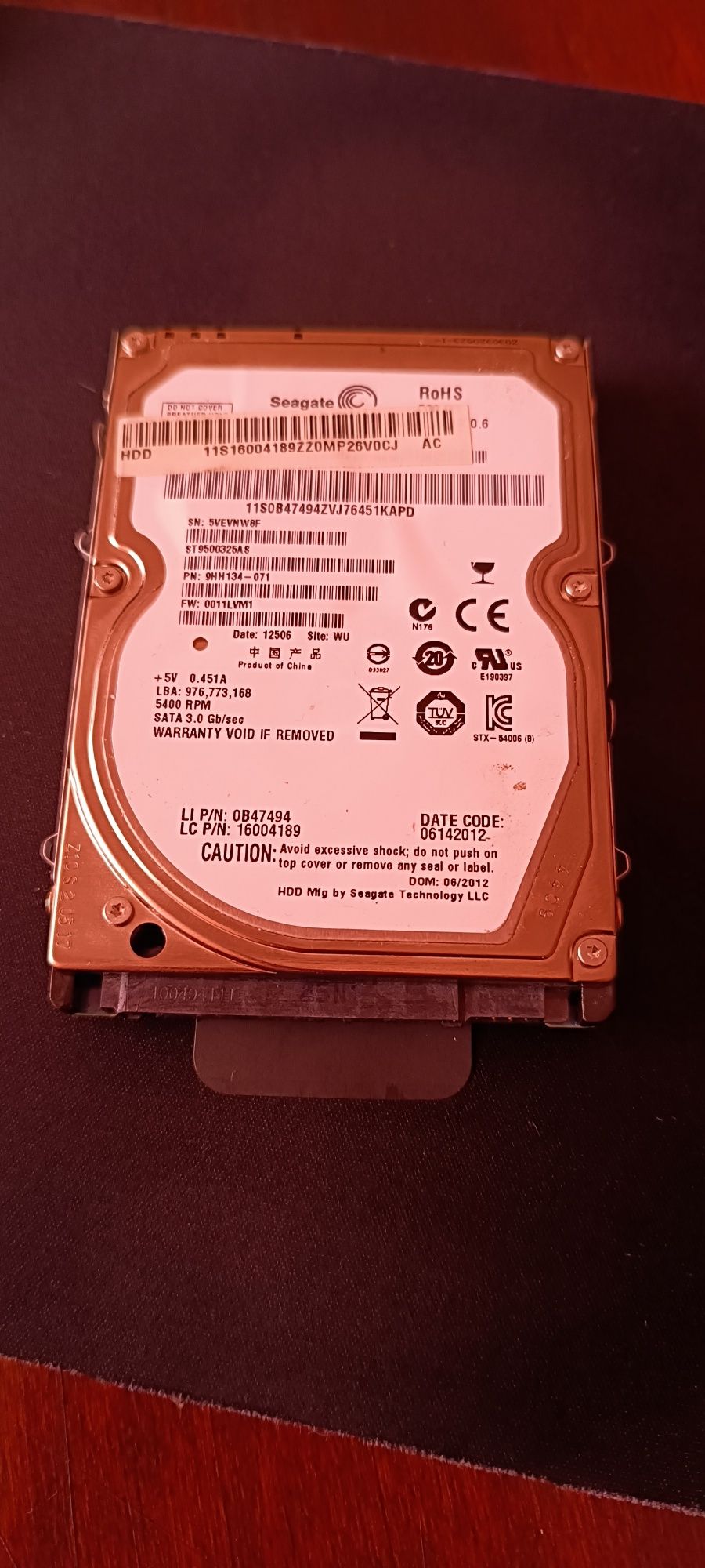 Жорсткий диск HDD 2,5 500gb