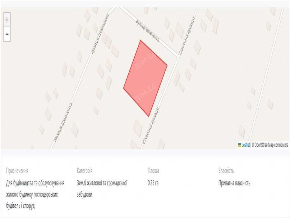 Землі сільськогосподарського призначення в с.Ваці.