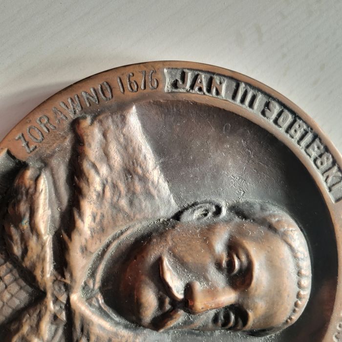 Medalon Plakieta Jan III Sobieski