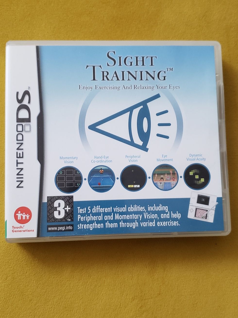 gra nintendo ds, trening wzroku