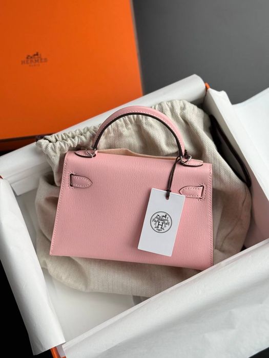 ТОРГ! Срочно! Сумка Hermes Kelly mini 20 rose sakura Cherve mysore