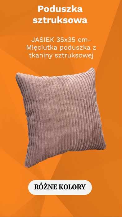 PODUSZKA 35x35 cm Jasiek na wypoczynek, IDEALNY Prezent