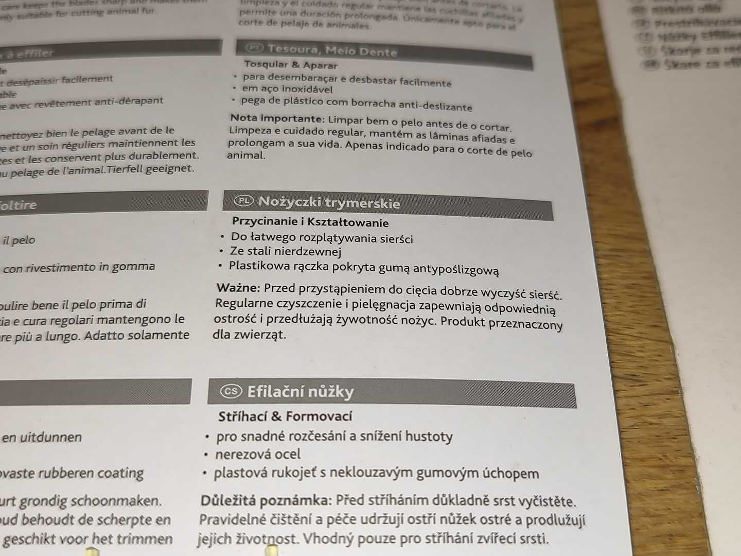 Nożyczki Do Sierści Psów i Kotów Trixie i Kerbl Nowe Cena za 2 Sztuki