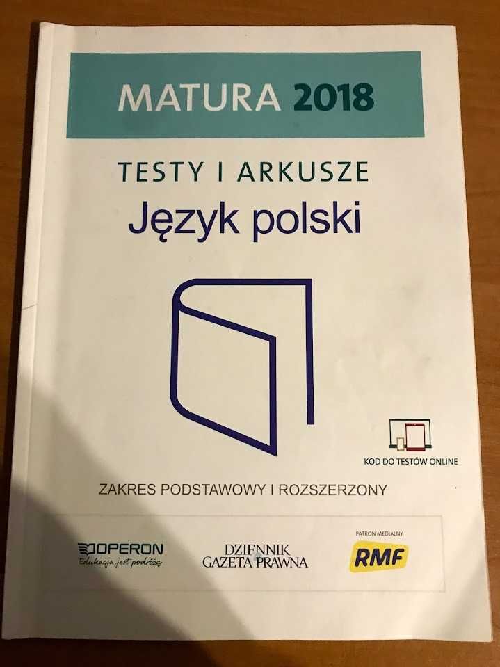 Testy i arkusze z języka polskiego - MATURA 2018