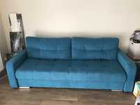 Sofa rozkładana turkusowa LEVI