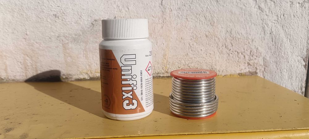 Cyna +pasta do lutowania miedzi