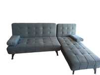 Sofá cama 3 lugares 198x146 em veludo