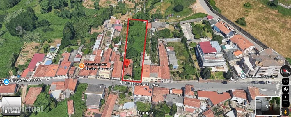 Terreno para 2 moradias - Rua Colégio do Sardão - VN Gaia