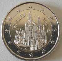 2 Euros de 2012, de Espanha, Rei Juan Carlos I Catedral Burgos
