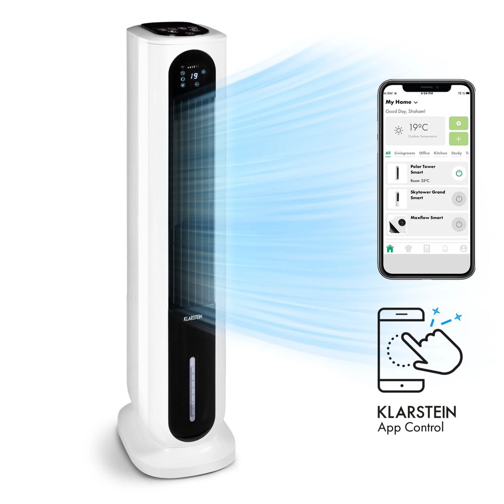 Охолоджувач повітря мобільний,Вентилятор 85Вт Klarstein Polar  Smart