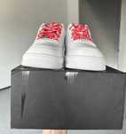AF1\Powietrze*airDamskieNikeForce1SupremeWhite UnisexTrampki Rozm.44