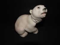 Łomonosow, niedźwiedź polarny, figurka Łomonosow, porcelana ZSRR