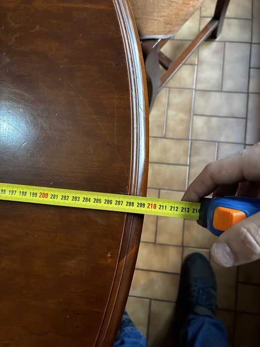 Mesa de jantar extensivel cerejeira