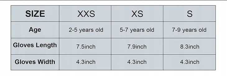 Rękawiczki Narciarskie dla Dzieci Zimowe Ciepłe XS 5-7 lat