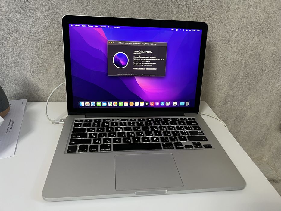MacBook Pro 13 2015 16/256gb. Retina. Хорошее состояние. 621 цикл.
