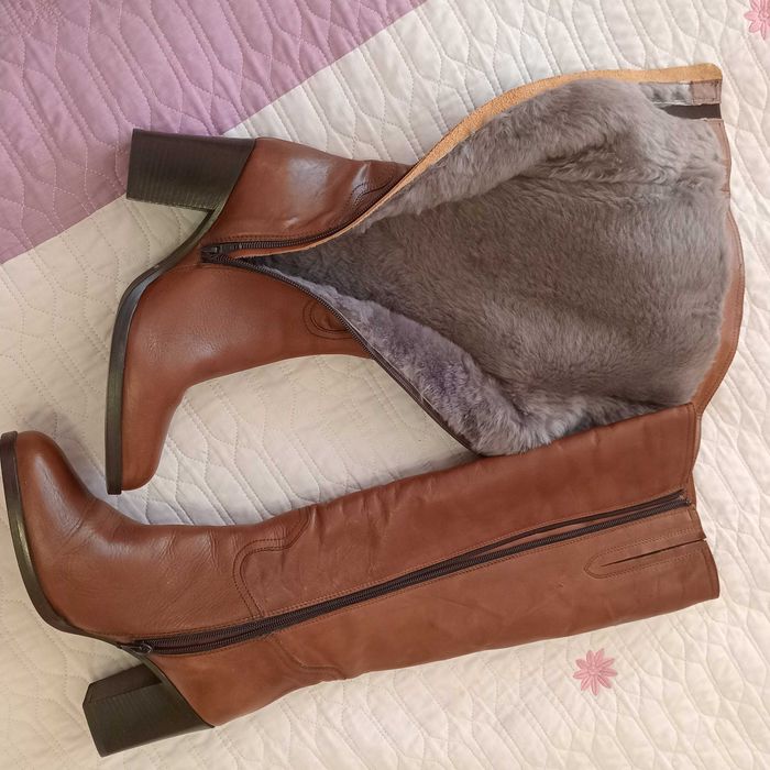 Чоботи Minelli жиночі 38 р.  ( Італія) натуральна шкіра,